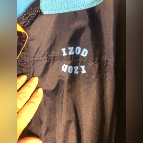 IZOD WOMEN’S LINED NAVY JACKET WITH HOOD - Picture 2 of 7